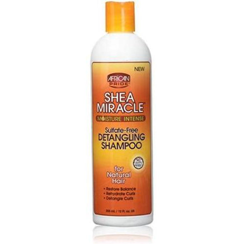 African Pride Shea Miracle Sulphate Free Detangling Shampoo 355ml
